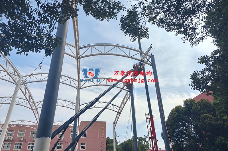 國網(wǎng)江西省電力有限公司培訓(xùn)中心實訓(xùn)基地改造膜結(jié)構(gòu)項目最新施工進度 國網(wǎng)江西省電力有限公司培訓(xùn)中心實訓(xùn)基地改造膜結(jié)構(gòu)項目最新施工進度