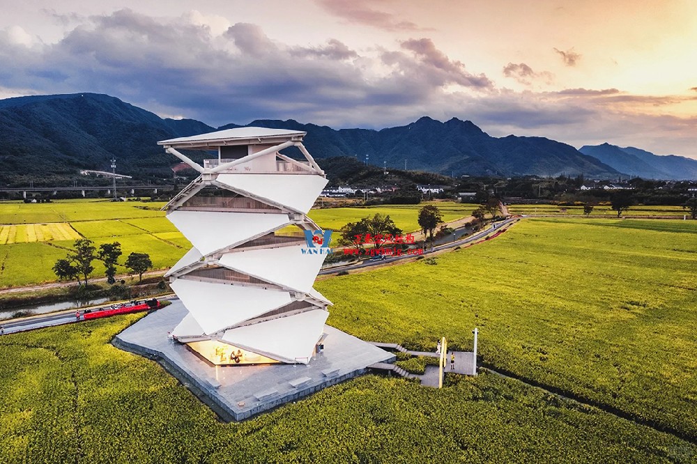 創(chuàng)意與藝術美感兼具的瞭望塔膜結構建筑