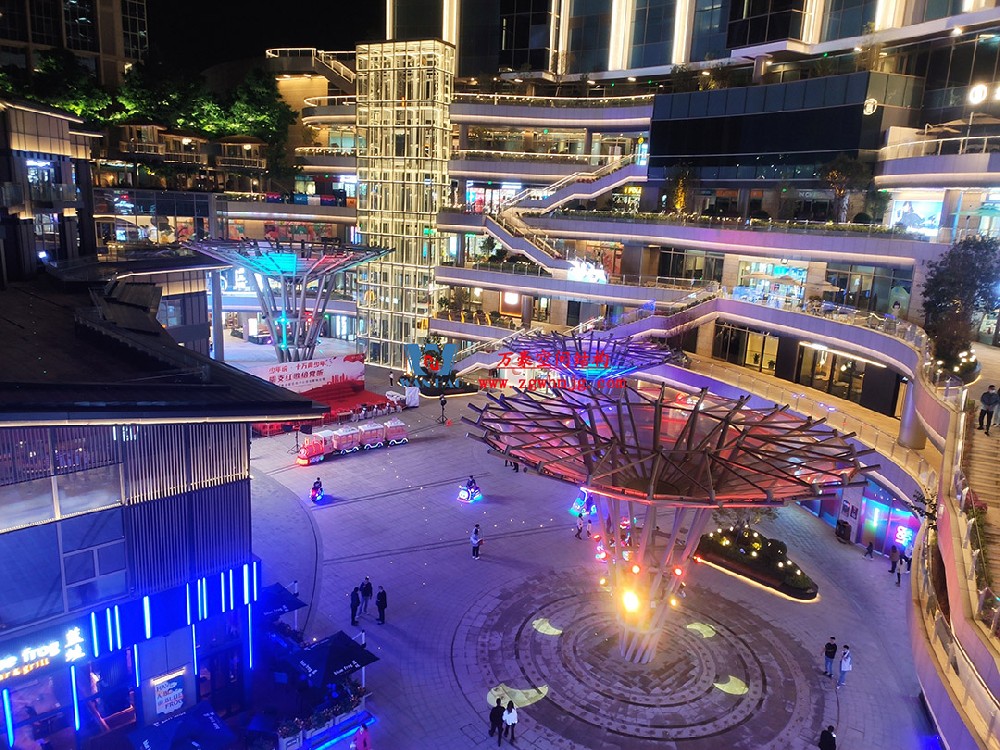 閃爍在建筑廣場之中的絢麗花朵—ETFE膜結構景觀小品