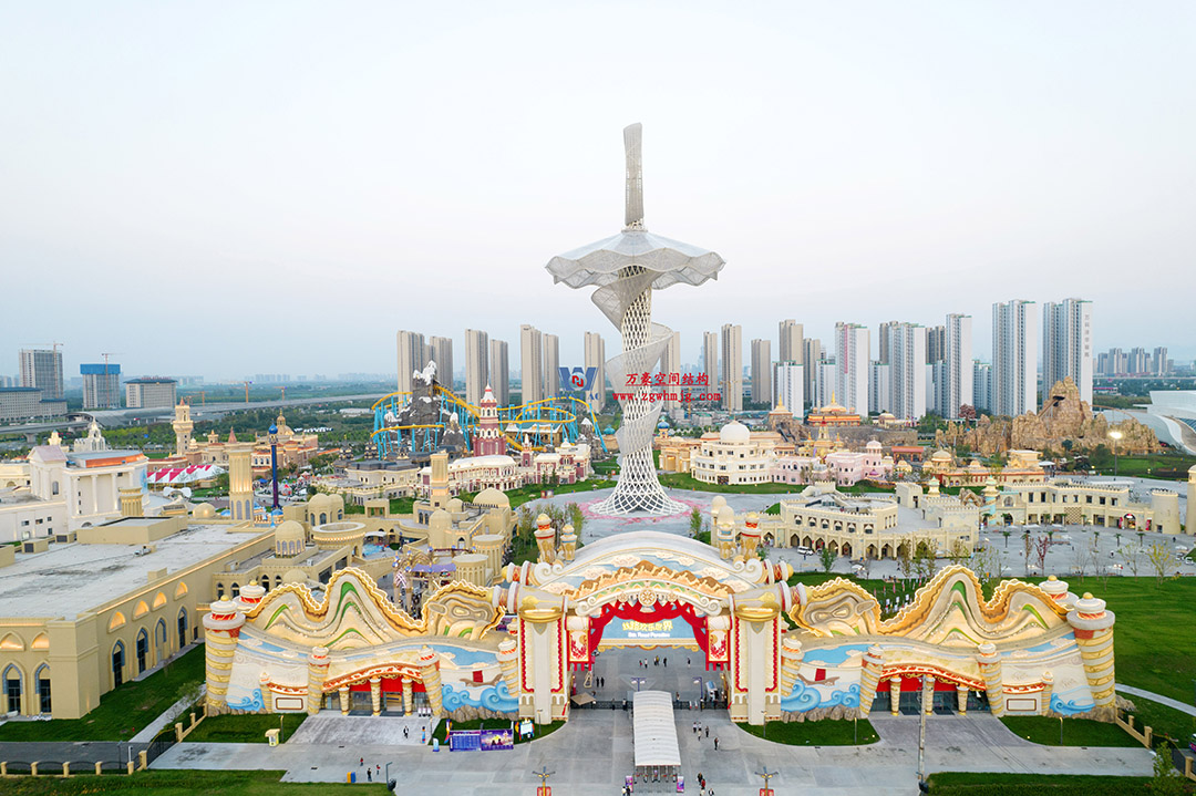 ETFE膜結構地標塔—以愛之名,點亮絲路歡樂世界 ETFE膜結構地標塔—以愛之名,點亮絲路歡樂世界