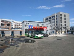 安陽市北廠街、彰德路公交充電樁雨棚膜結構接近尾聲