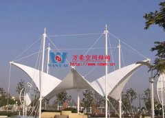 膜結構遮陽棚安裝哪家好？為什么膜結構遮陽棚選萬豪？